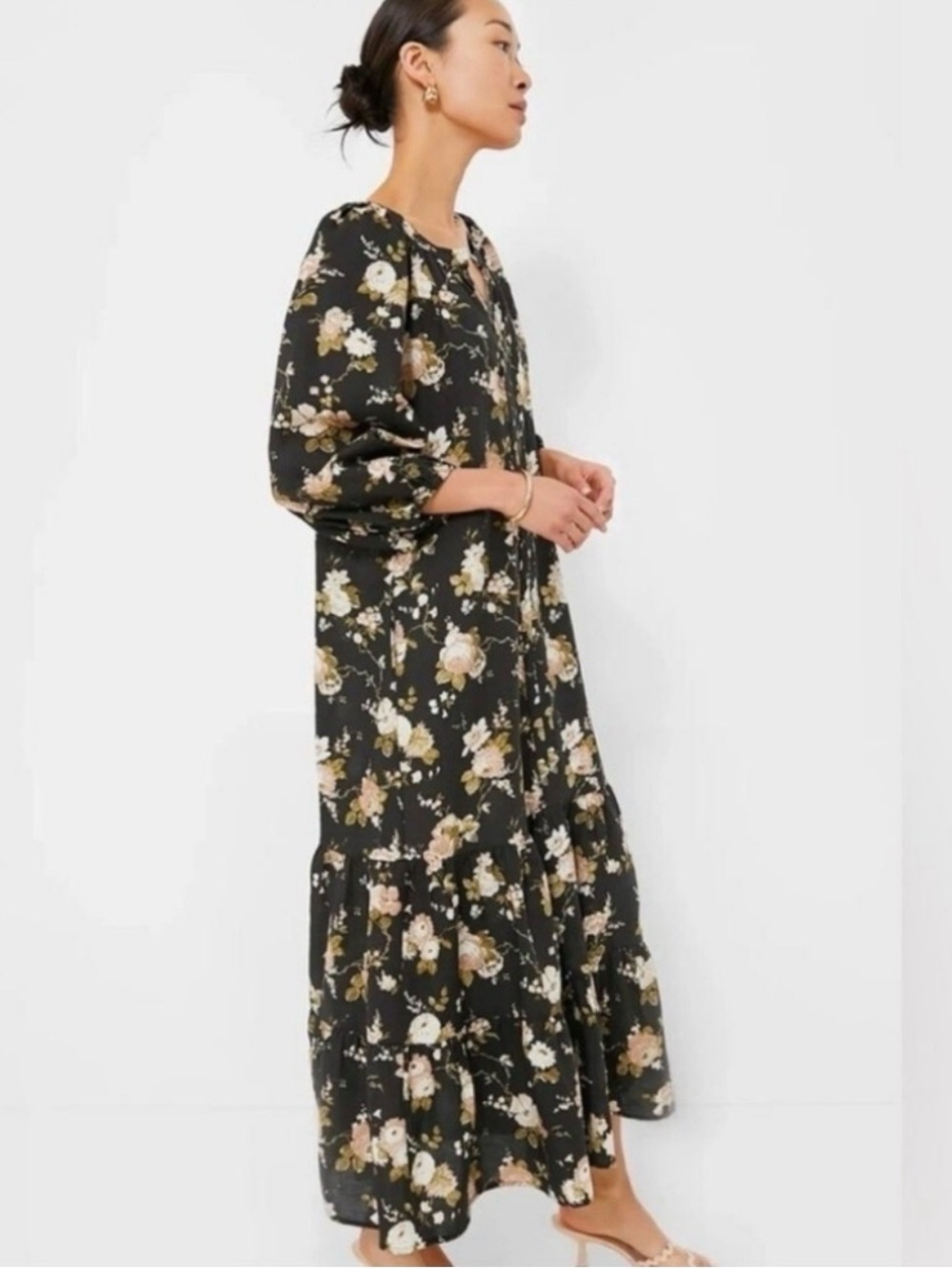 NWT Tuckernuck Midnight Garden Lyles Floral Maxi Dress - Picture 3 of 8